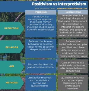interpretivism positivism