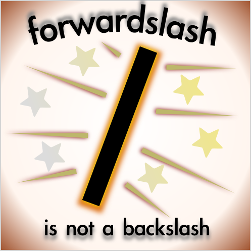 backslash slash difference between forward vs lemasney
